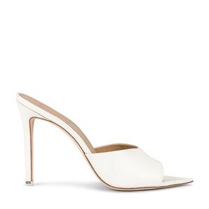 BLACK SUEDE STUDIO Bella Mule in White Napa Leather